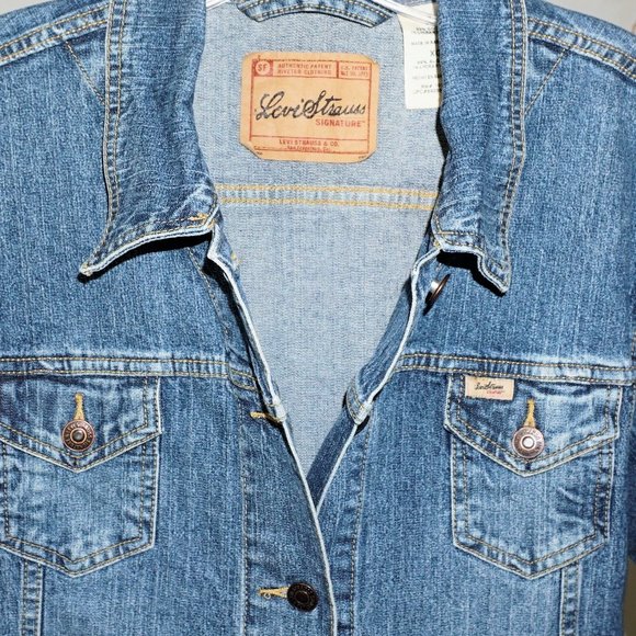 Levi's signature blue jean jacket XL EUC - Picture 3 of 5